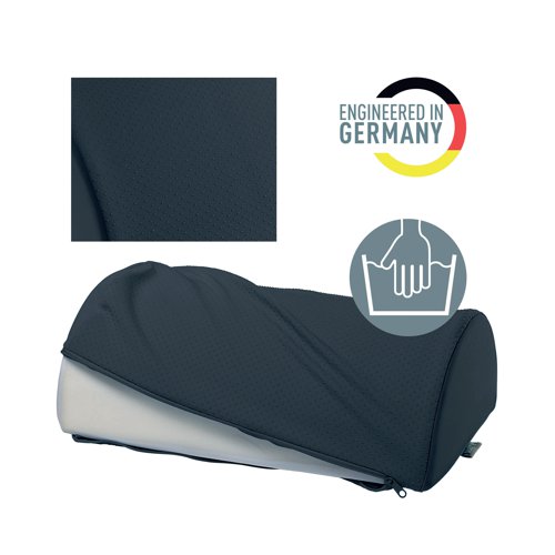 Leitz Ergo Cosy Foot Rest 260x405x140mm Velvet Grey 53710089 LZ12960 Buy online at Office 5Star or contact us Tel 01594 810081 for assistance