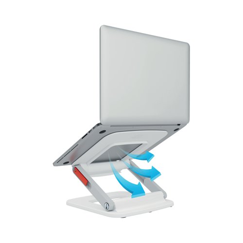 LZ13260 Leitz Ergo Adjustable Multi-Angle Laptop Stand White 258x45x253mm 64240001