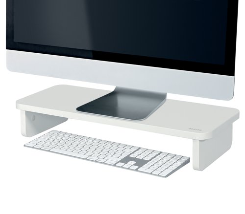 Leitz Ergo Monitor Stand 560x80x210mm White 64340001 LZ13261 Buy online at Office 5Star or contact us Tel 01594 810081 for assistance