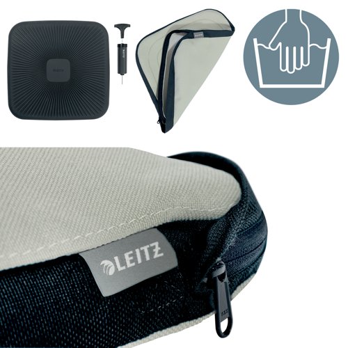 Leitz Ergo Active Wobble Cushion with Cover Light Grey 65400085 Chair Accessories LZ13472