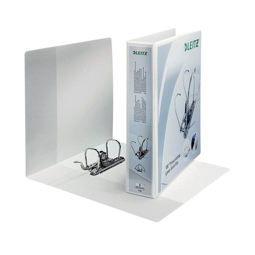 Leitz 180 Presentation Lever Arch 52mm A4 White Pack Of 10 42260001