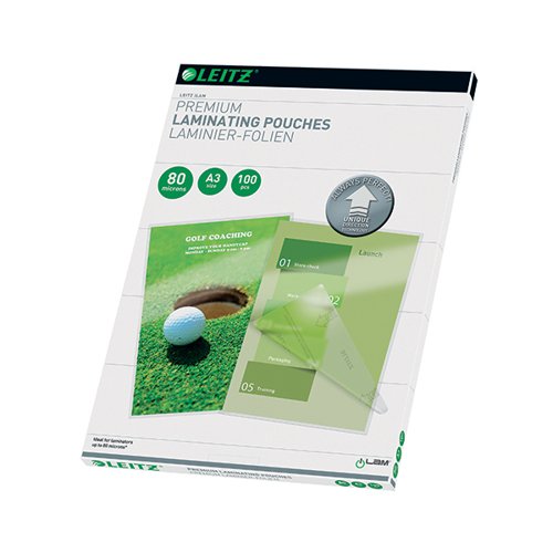 Leitz iLAM Premium Laminating Pouch A3 160 Micron (Pack of 100) 74850000 Laminating Pouches LZ39769