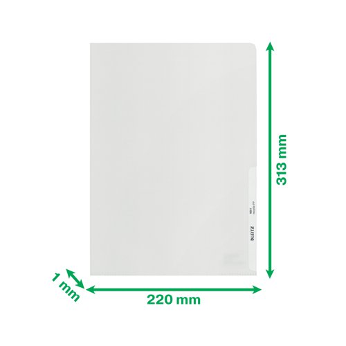 Leitz Recycle Folder Polypropylene 140g A4 (Pack of 25) 40013003 LZ39784 Buy online at Office 5Star or contact us Tel 01594 810081 for assistance