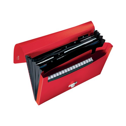 Leitz Recycle Expanding Concertina Project File A4 PP Red (Pack of 5) 46240025 LZ61088 Buy online at Office 5Star or contact us Tel 01594 810081 for assistance