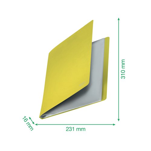 Leitz Recycle Display Book 20 Pocket A4 Yellow (Pack of 10) 46760015 | LZ61091 | ACCO Brands