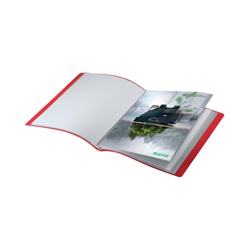 From the Leitz Recycle range, an eye-catching, premium quality display book for every day use in school, office and home. Book contains 20 clear plastic pockets fixed inside the spine, ideal for presenting and carrying printed A4 drawings, photos and papers. Cover made of dual polypropylene (500 microns) and pockets made of crystal clear polypropylene foil (45 microns). Acid free material prevents paper from turning yellowish over time, perfect for long lasting archiving of important documents. Made with 90% recycled plastic, climate neutral and 100% recyclable. This robust and practical presentation book perfectly complements other products from the Leitz Recycle range. Modern and contemporary green stationery that looks great at home and the office. The new eco friendly Recycle range from Leitz you can both improve your office environment and the environment of our planet. Pack contains 10 yellow display books.
