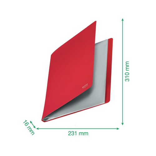 Leitz Recycle Display Book 20 pocket A4 Red (Pack of 10) 46760025 LZ61092 Buy online at Office 5Star or contact us Tel 01594 810081 for assistance
