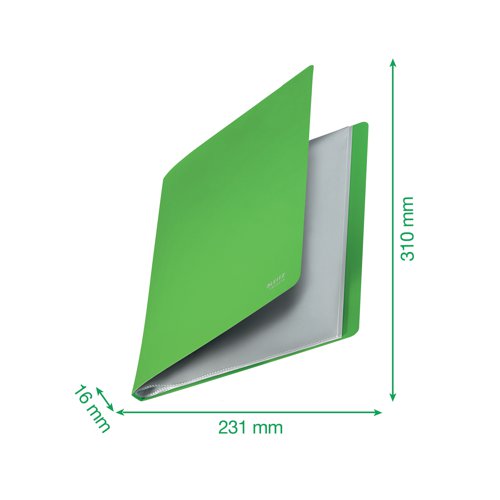 Leitz Recycle Display Book 20 pocket A4 Green (Pack of 10) 46760055 | LZ61094 | ACCO Brands