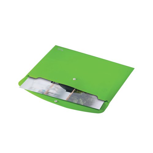Leitz Recycle Document Wallet Plastic A4 Green (Pack of 10) 46780055 LZ61102