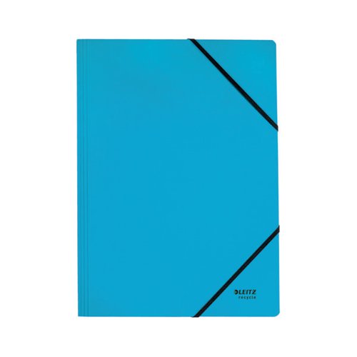 Leitz Recycle Card Folder Elastic Bands A4 Blue (Pack of 10) 39080035 - ACCO Brands - LZ61113 - McArdle Computer and Office Supplies