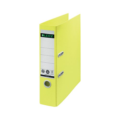 Leitz Recycle Lever Arch File A4 80mm Yellow (Pack of 10) 10180015 LZ61503 Buy online at Office 5Star or contact us Tel 01594 810081 for assistance