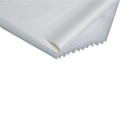 This ream of tissue paper provides a layer of protection for fragile glass, ceramic or china items when transported or sent through the post. Acid-free. It can also be used to add an attractive finishing touch to gifts and presents, and is great for artists or crafters to use as a decorative addition in projects.
