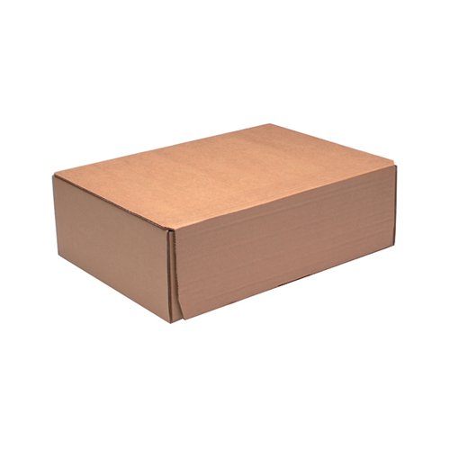 Mailing Carton Easy Assemble Single Wall Brown Medium 325x240x105mm [Pack 20]