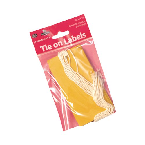 Postpack 10 Yellow Luggage Tags (Pack of 20) 54332026
