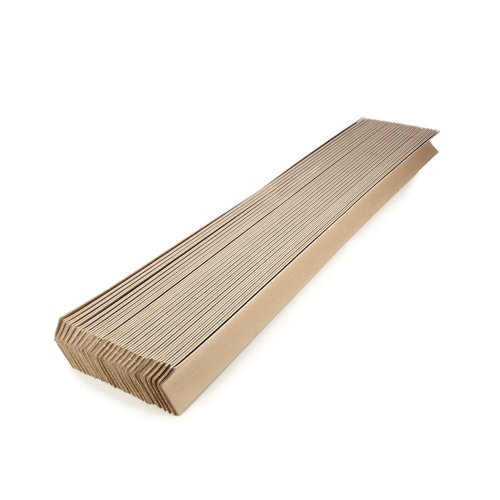 These low-cost, economical, cardboard edge protectors are ideal for stabilising and reinforcing pallets and cartons. Measuring 32mm x 32mm x 2mm x 1932mm, they prevent damage to the corners of pallets and allow heavy boxes to be stacked without being crushed. This pack contains 50 brown, cardboard edge protectors.