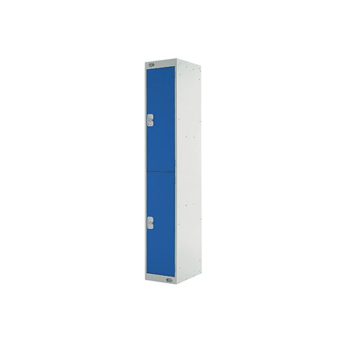 MC00139 Express Standard Locker 2 Door 300x300x1800mm Light Grey/Blue MC00139