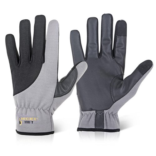Mec DexTouch Utility Mechanics Gloves 1 Pair Black/Grey S