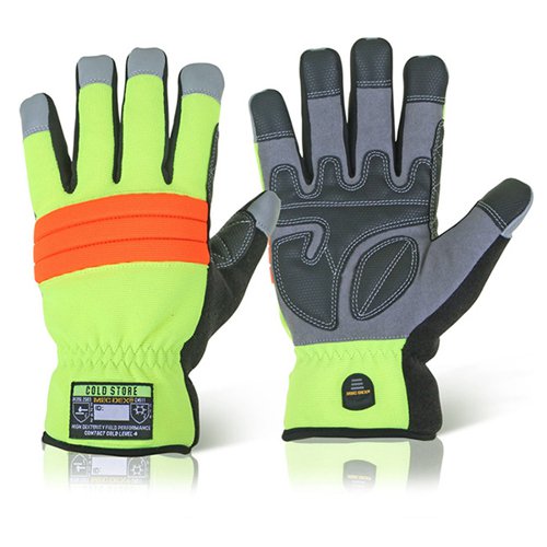 Mec DexCold Store Mechanics Gloves 1 Pair Saturn Yellow S