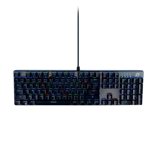 MediaRange Gaming Wired Keyboard with 104 Keys 14 Colour Modes QWERTY (UK) Black/Silver MRGS101-UK