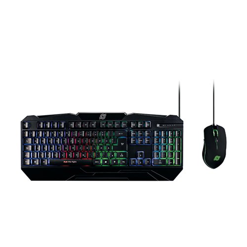 MediaRange Gaming Keyboard and 6 Button Optical Mouse Set QWERTY (UK) Black MRGS102-UK