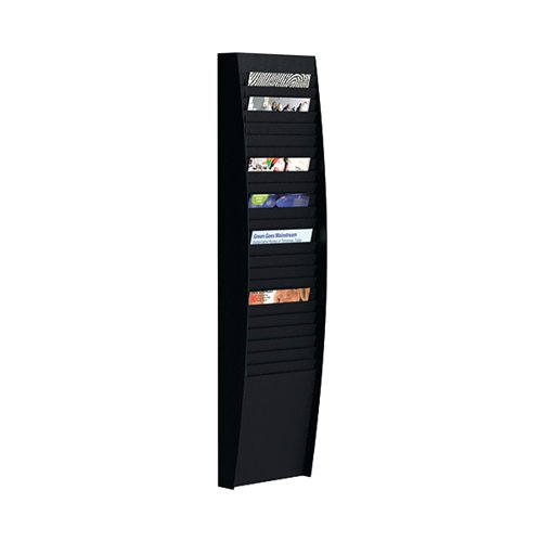 Fast Paper A4 Document Control Panel 25 Compartments Black V125.01