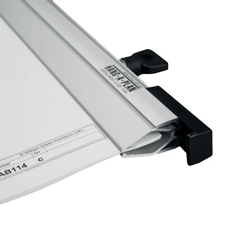 Arnos Hang-A-Plan general binders are perfect for storing plans, drawings, and other large flat sheets and materials. Made from a strong 3-part aluminium clamp construction, they are easy to open with a spring loaded anti-jam clamp and wing nuts. Featuring a centred carry handle for balanced lifting and less strain, these binders are hand assembled and tested to meet strict quality standards. Supplied with index labels.