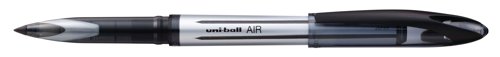 MI06395 | The Uni-Ball Air Rollerball Pen has a unique, sleek tip, for smooth, legible writing at a variety of angles. The rounded tip varies the amount of ink released based on pressure and angle, for bold or fine lines. The vibrant ink is lightfast and waterproof for long lasting use. The medium 0.7mm tip produces a 0.52 - 0.86 line width. This pack contains 12 black pens.