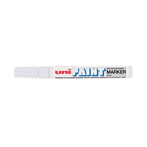 Unipaint PX-20 Paint Marker Medium Bullet White (Pack of 12) 545491000
