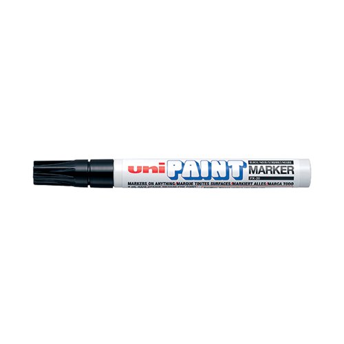 Unipaint PX-20 Paint Marker Medium Bullet Black (Pack of 12) 545616000