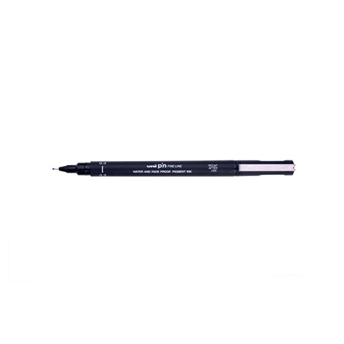 Uni-Ball PIN03-200 S Fineliner Pen 0.3mm Black (Pack of 12) 389239000
