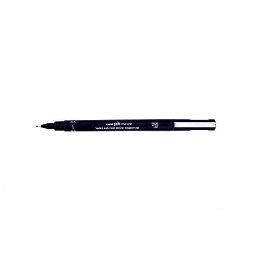Uni-Ball PIN05-200 S Fineliner Pen 0.5mm Black (Pack of 12) 482356000