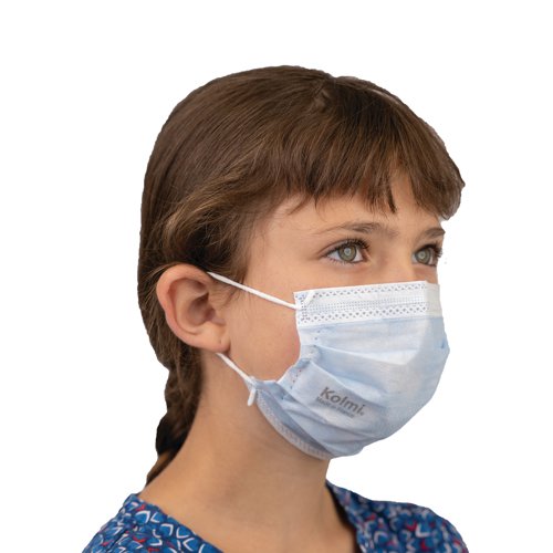 Op-Air Medical Face Mask with Earloops Type II Kids 5-12 Years 12x50 (Pack of 600) M95121-30 Kolmi Hopen