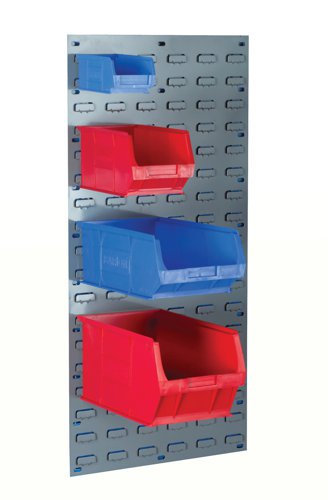 MJ71365 | Use Barton Blue 1. 27 Litre Small Parts Containers (10021) together with Barton Louvred Panels (sold separately) to store fiddly components and fittings in an organised, easy-to-use system. These trays are manufactured from robust polypropylene that can withstand high temperatures and most industrial solvents. But despite their durability, they're non-toxic and suitable for food storage. The semi-open design makes it easy to see the contents at a glance. Add your own label in the index card slot for quick identification.
