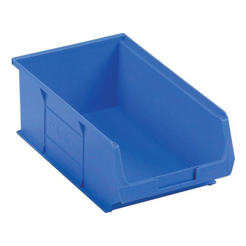 TC4 Container Bin Heavy Duty Polypropylene W350xD205xH132mm Blue 010041 [Pack 10]