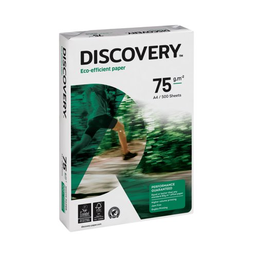 Discovery A4 75gsm White Paper (Pack of 2500) 59908 MO00706