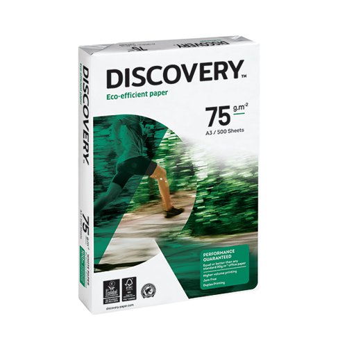 Discovery A3 75gsm White Paper (Pack of 500) 59911 Plain Paper MO08330