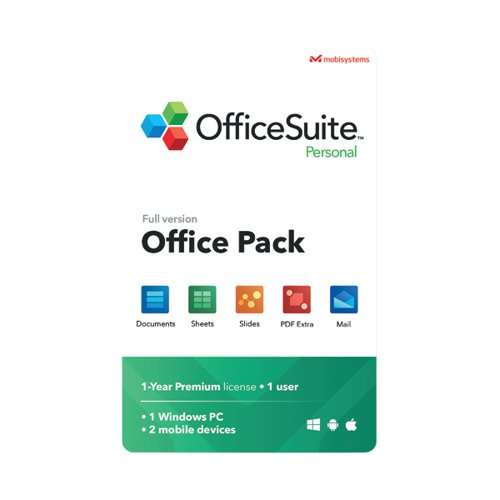 Mobisystems Officesuite Personal Software Licence Pack OSP