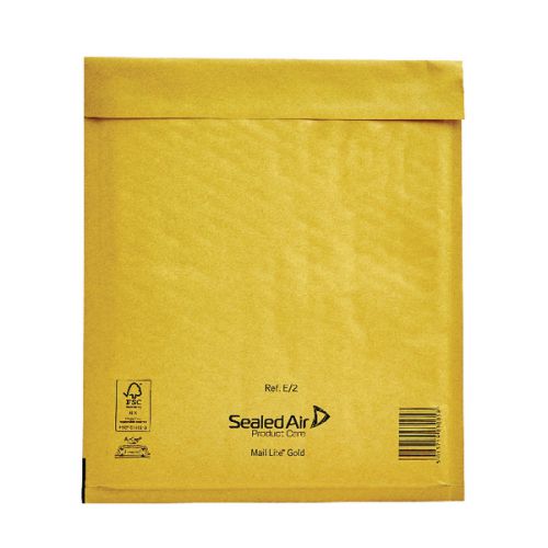 Mail Lite Gold Bubble Bag 220x260mm (Internal Size) Peel and Seal E/2 612072 [Box 100]
