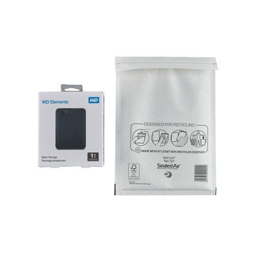Mail Lite Bubble Postal Bag White D1-180x260 (Pack of 100) 101098082 Sealed Air Ltd
