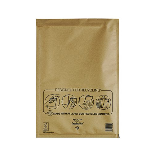 GOLD MAIL LITE BUBBLE PADDED POSTAL ENVELOPES 20 BAGS F/3-220 x 330MM 