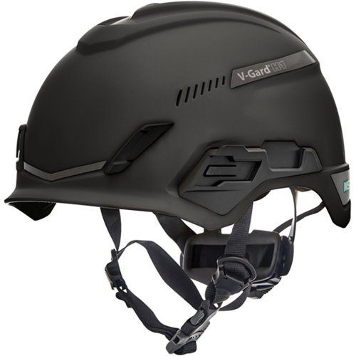 MSA V-Gard H1 Tri-Vented Safety Helmet Black