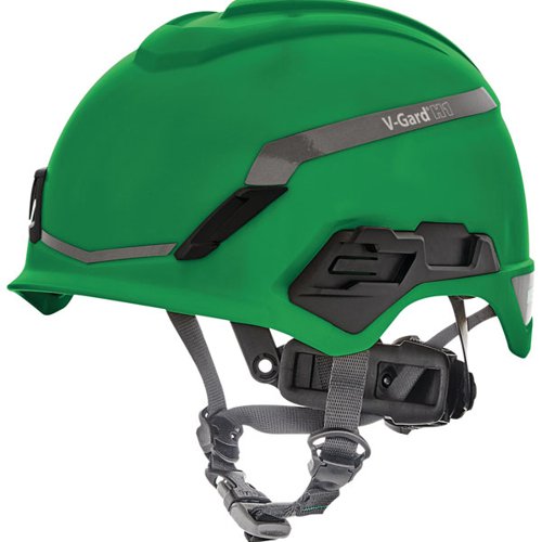 MSA V-Gard H1 Non Vented Helmet Green