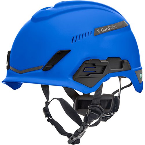 MSA V-Gard H1 Tri-Vented Safety Helmet Blue