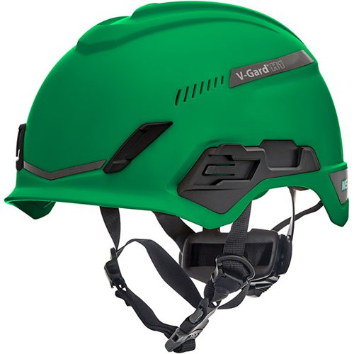 MSA V-Gard H1 Tri-Vented Safety Helmet Green