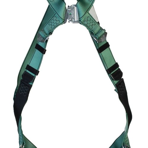 MSA V-Form Full Body Back D-Ring Qwik-Fit Safety Harness Green XL