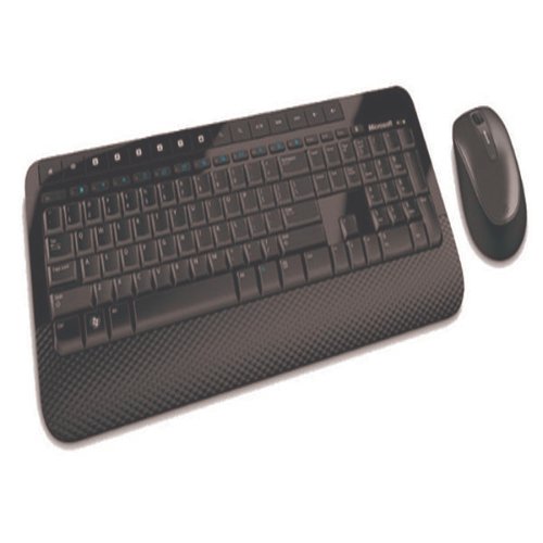 Microsoft Wireless Desktop 2000 keyboard Mouse included RF Wireless Black