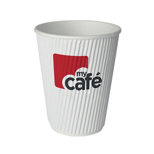 MyCafe 8Oz Ripple Wall Hot Cups (Pack of 500) HVRWPA08V