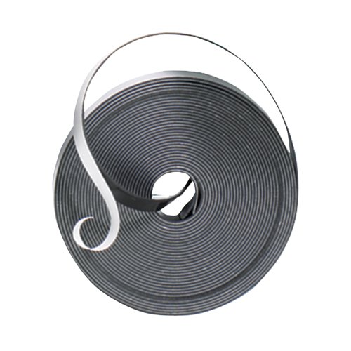 Magnetic tape is ideal for visualising projects, processes and timescales quickly. Simply cut the tape to size with scissors, peel of the backing material and attached to desired surface to media to make a magnetic strip. Size 10mmx10m.