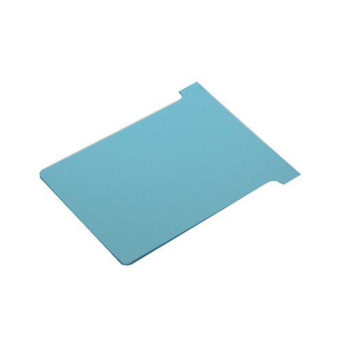 Nobo T-Card Size 2 48 x 85mm Light Blue (Pack of 100) 2002006