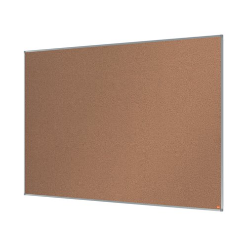 Cork notice board with an anodised aluminum trim and fixed by a through corner wall mounting. Excellent Cork notice board surface to pin and display your notices. Size: 1800x1200mm.